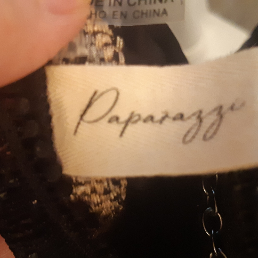 Women's Size Small( Made Large) Boho Paparazzi Black with Embroidered Detail😍 - Picture 3 of 10